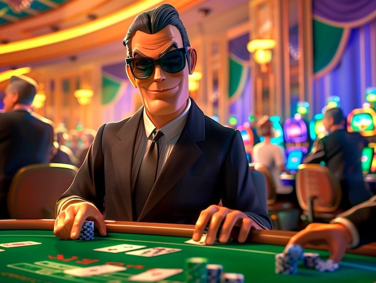 Antarmuka aplikasi svip 5 menampilkan meja Texas Poker dengan kartu-kartu dan tombol kontrol taruhan yang jelas
